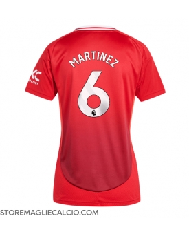 Manchester United Lisandro Martinez #6 Maglia Gara Casa Repliche 2024-25 Donna Maniche Corte